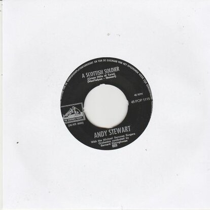 Andy Stewart - A scottish soldier + The muckin' o' Geordie's Byre (Vinylsingle)