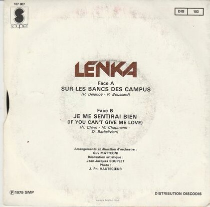 Lenka - Sur Les Bancs Des Campus + Je Me Sentirai Bien (Vinylsingle)