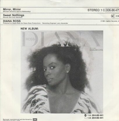 Diana Ross - Mirror mirror + Sweet nothings (Vinylsingle)