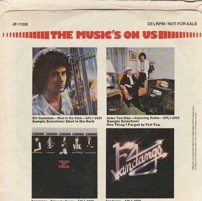 Various - The Music's On Us, Volume 1 (Vinylsingle)