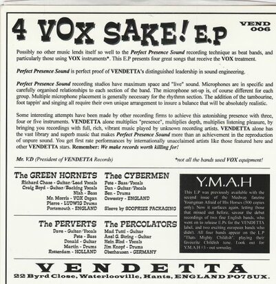 Various - 4 Vox Sake! (EP) (Vinylsingle)