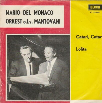 Mario Del Monaco - Catari, Catari + Lolita (Vinylsingle)