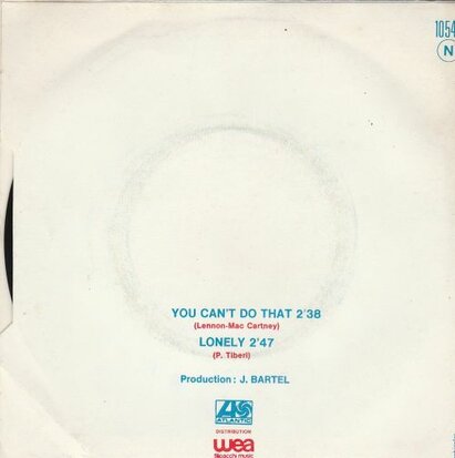 Peter Tiberi - You Can't Do That + Lonely (Vinylsingle)