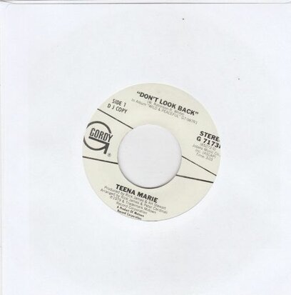 Teena Marie - Don't Look Back (Vinylsingle)