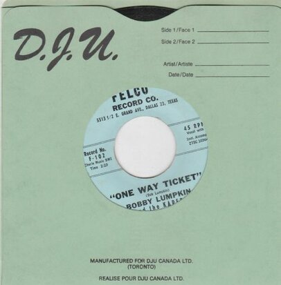 Bobby Lumpkin - One Way Ticket + Your Conscience (Vinylsingle)