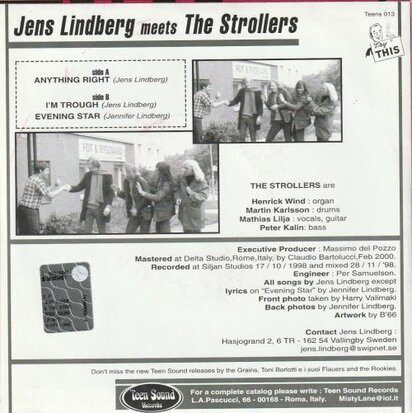 The Strollers - Jens Lindberg Meets (EP) (Vinylsingle)