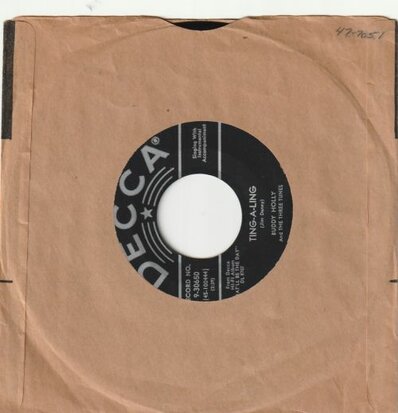 Buddy Holly - Girl on my mind + Tinga-a-ling (Vinylsingle)