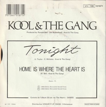 Kool & the Gang - Tonight + Home is where the heart is (Vinylsingle)