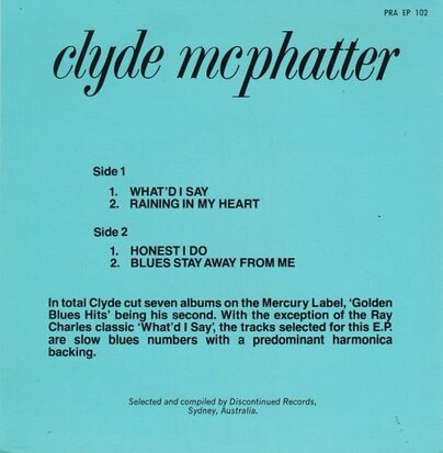 Clyde McPhatter - Golden Blues Hits (EP) (Vinylsingle)