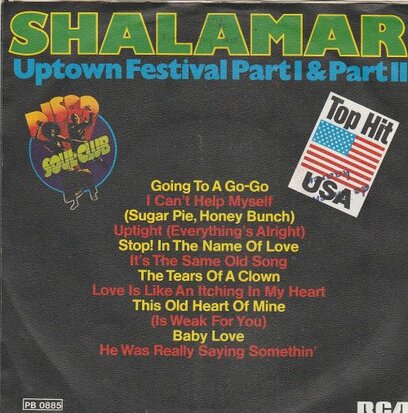 Shalamar - Uptown festival + (part II) (Vinylsingle)