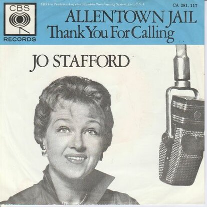 Jo Stafford - Allentown Jail + Thank you for calling (Vinylsingle)