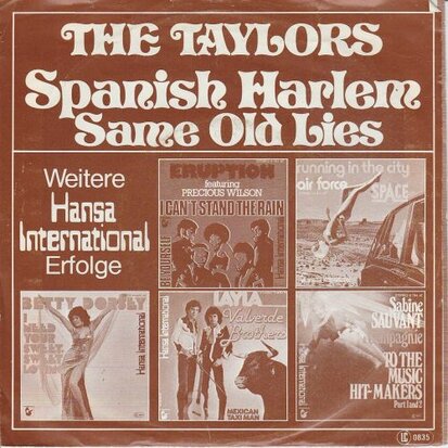 Taylors - Spanish harlem + Same old lies (Vinylsingle)