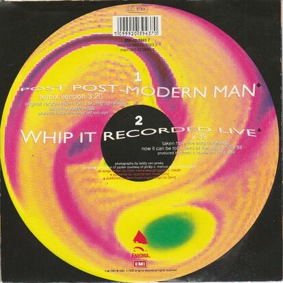 Devo - Post Post-Modern Man + Whip It (Live Version) (Vinylsingle)