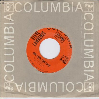 Steve Lawrence - Everybody Knows + One Love Too Late (Vinylsingle)