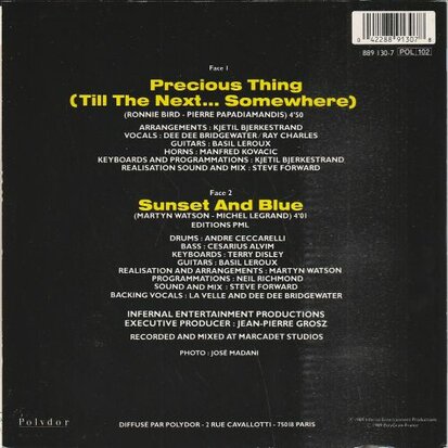 Ray Charles & Dee Dee Bridgewater - Precious thing + Sunset and blue (Vinylsingle)