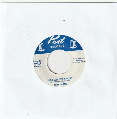 Tony Alamo - For all we know + Fabulous (Vinylsingle)