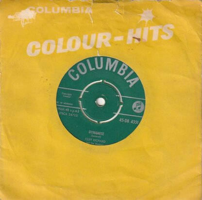 Cliff Richard - Dynamite + Travellin' light (Vinylsingle)