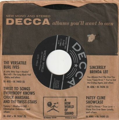 Dottie West - We missed you + Wicked world (Vinylsingle)