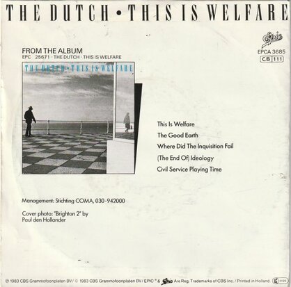 Dutch - This is welfare + Heimat vorbei (Vinylsingle)