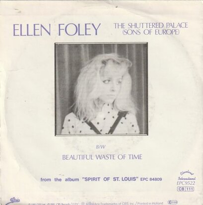 Ellen Foley - Shuttered palace + Beautiful waste of time (Vinylsingle)