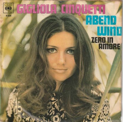 Gigliola Cinquetti - Abend wind + Zero in amore (Vinylsingle)