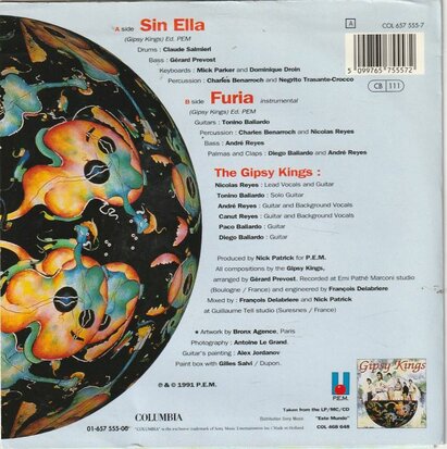 Gipsy Kings - Sin Ella + Furia (Vinylsingle)