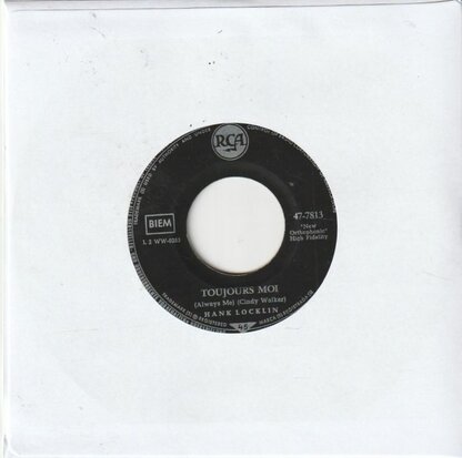 Hank Locklin - One Step Ahead Of My Past + Toujours Moi  (Vinylsingle)