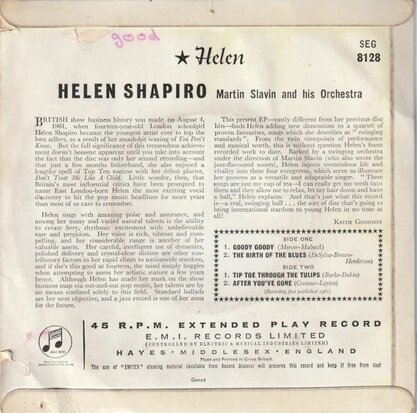 Helen Shapiro - Helen (EP) (Vinylsingle)