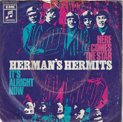 Herman's Hermits - Here comes the star + It's allright now (Vinylsingle)