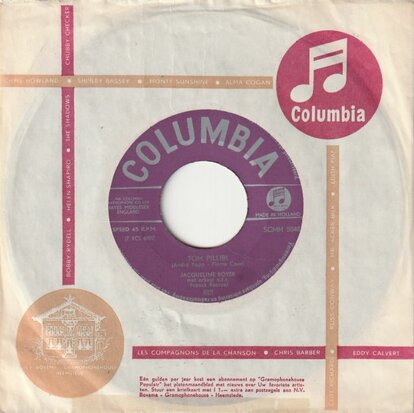 Jacqueline Boyer - Tom Pillibi + Gouli gouli dou (Vinylsingle)