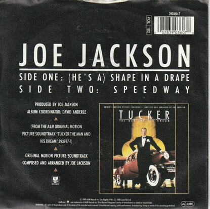 Joe Jackson - Shape in a drape + Speedway (Vinylsingle)