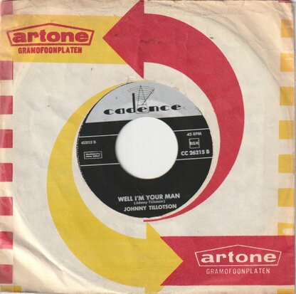 Johnny Tillotson - Dreamy eyes + Well I'm your man (Vinylsingle)