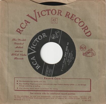 Kay Starr - I Couldn?t Care Less + Only Love Me (Vinylsingle)