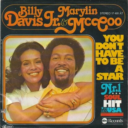 Marilyn McCoo & Billy Davis Jr - You don't have to be star + We've got to get (Vinylsingle)