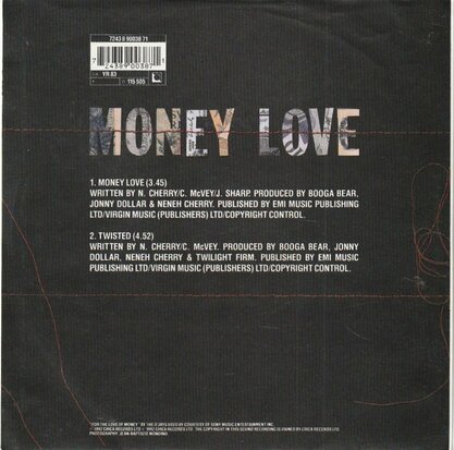 Neneh Cherry - Money love + Twisted (Vinylsingle)