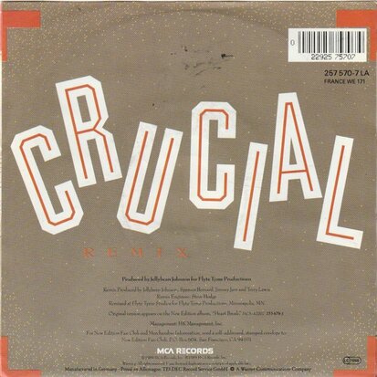 New Edition - Crucial + (instr.) (Vinylsingle)