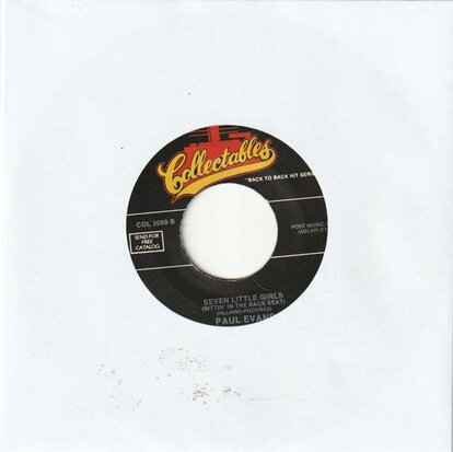 Paul Evans - Seven little girls sitting in the back seat + Midnite special (Vinylsingle)