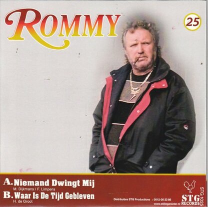 Rommy - Niemand dwingt mij + Waar is de tijd gebleven (Vinylsingle)