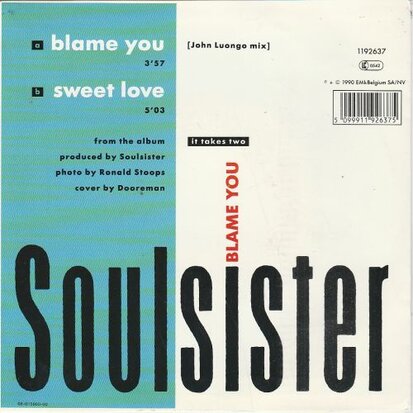 Soulsister - Blame you + Sweet love (Vinylsingle)