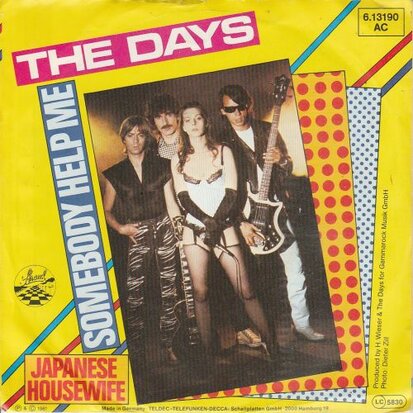 The Days - Somebody Help Me + Japanese Housewife (Vinylsingle)