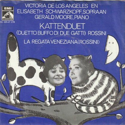 Victoria de Los Angeles - Kattenduet + La regata Veneziana (Vinylsingle)