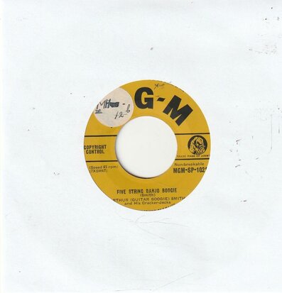 Arthur Smith - Five String Banjo Boogie +South (Vinylsingle)