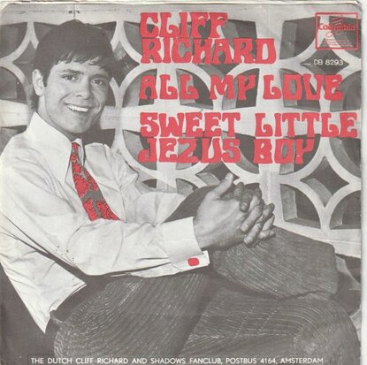 Cliff Richard - All my love + Sweet little Jezus boy (Vinylsingle)