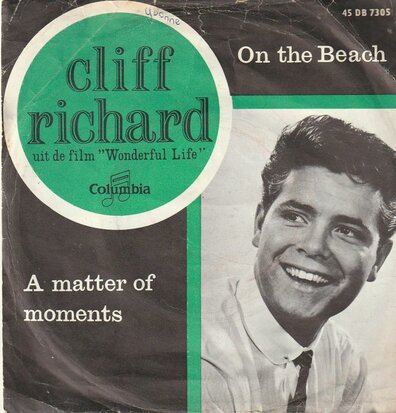 Cliff Richard - On the beach + A matter of moments (Vinylsingle)