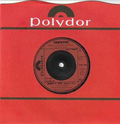 Fanfayre - Donny's Girl + Ray Of Sunshine (Vinylsingle)