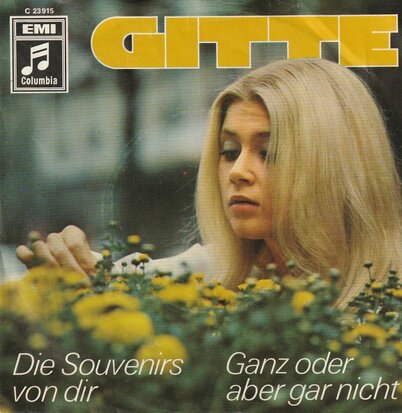 Gitte - Die Souvenirs Von Dir + Ganz Oder Aber Gar Nicht (Vinylsingle)