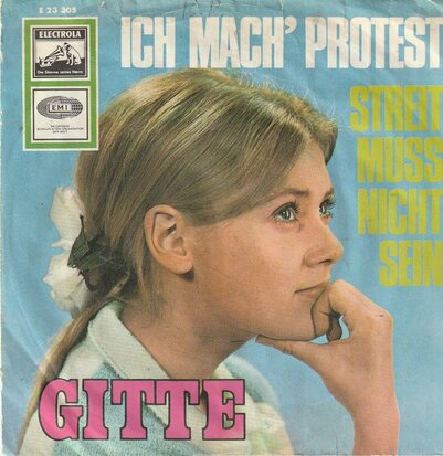 Gitte - Iche Mach Protest + Streit Muss Nicht Sein (Vinylsingle)