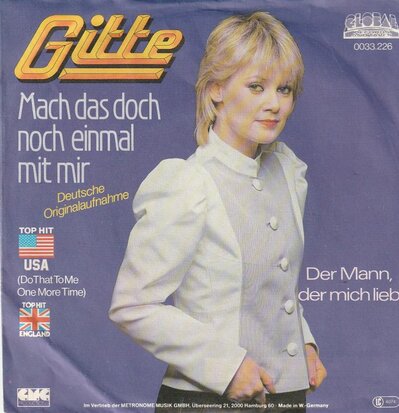 Gitte - Mach Das Doch Noch Einmal Mit Mir + Der Mann, Der Mich Liebt (Vinylsingle)