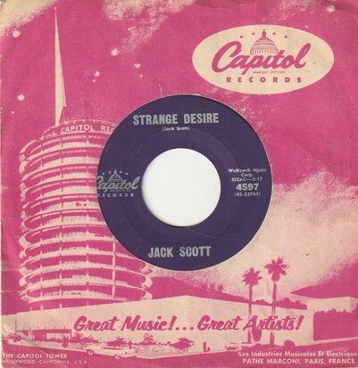 Jack Scott - Strange Desire + My Dream Come True (Vinylsingle)