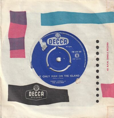 Tommy Steele - the only man on the island + I puts the lightie on (Vinylsingle)